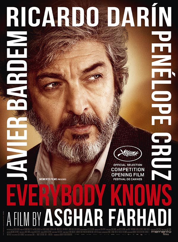 پوستر فیلم «همه می دانند» ساخته اصغر فرهادی