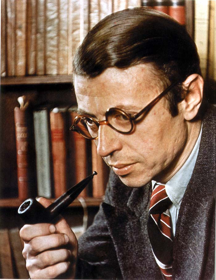 ژان پل سارتر. او فیلسوف بزرگی نبود، بلکه یک مروج بزرگ بود که در آن می شد از طریق او سه «ه» بزرگ را شناخت: هگل، هوسرل، و هایدگر